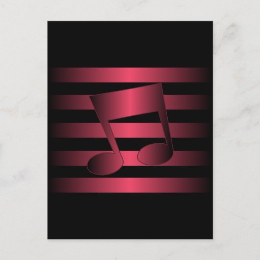 Musik Postkarte (Vorderseite)
