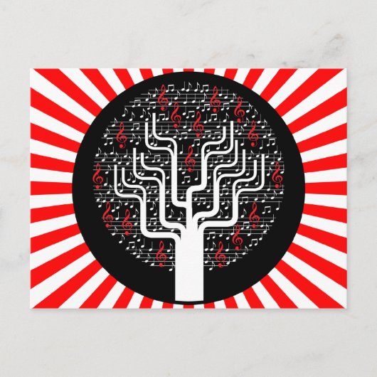 Musik Postkarte (Vorderseite)
