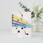 Musik Postkarte (Stehend Vorderseite)