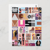 Musik Postkarte (Vorne/Hinten)