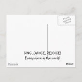 MUSIK POSTKARTE (Rückseite)