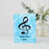 Musik Postkarte (Stehend Vorderseite)