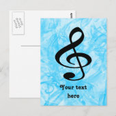 Musik Postkarte (Vorne/Hinten)