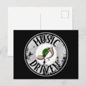 Musik Postkarte (Vorne/Hinten)