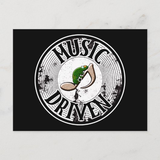 Musik Postkarte (Vorderseite)