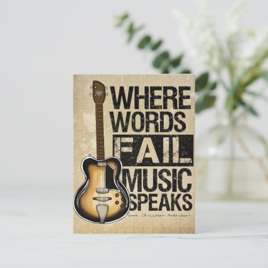 Musik Postkarte (Stehend Vorderseite)