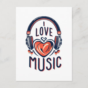 Musik  postkarte
