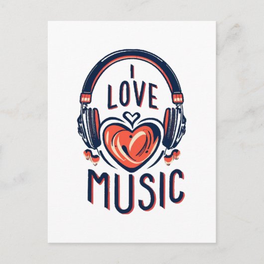Musik Postkarte (Vorderseite)