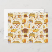 Musik Postkarte (Vorne/Hinten)