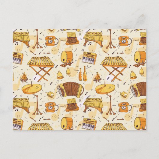 Musik Postkarte (Vorderseite)