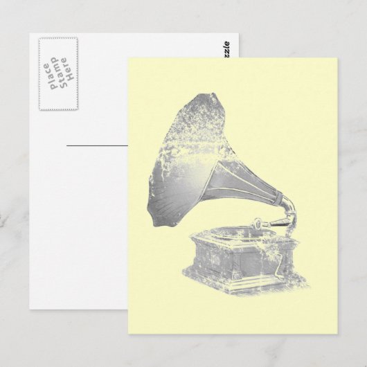 Musik Postkarte (Vorne/Hinten)