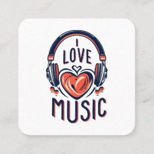 Musik Quadratische Visitenkarte