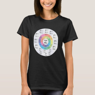Musik Quintenzirkel Noten Musiklehrer Mu T-Shirt