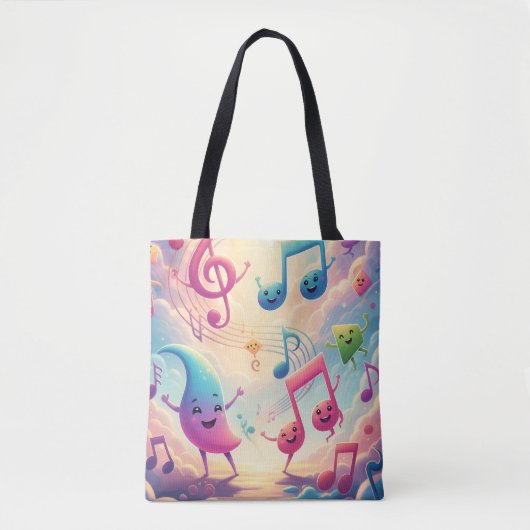Musik-Rainbow-Tasche Tasche (Vorderseite)