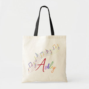 Musik-Regenbogen-personalisierte Tasche