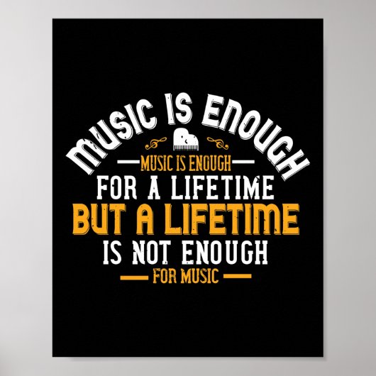 Musik reicht für ein Leben Poster (Vorne)