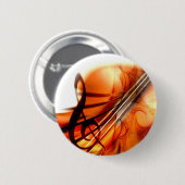 Musik reihte Instrument-Violinen-Schicksals-Tanz a Button (Vorne & Hinten)