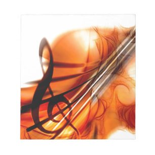 Musik reihte Instrument-Violinen-Schicksals-Tanz a Notizblock