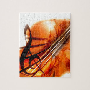 Musik reihte Instrument-Violinen-Schicksals-Tanz a Puzzle