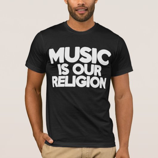 Musik-Religion T-Shirt (Vorderseite)