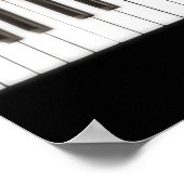 Musik Rette die Welt - Rose Piano Poster (Ecke)