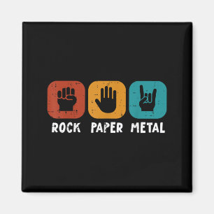 Musik Rocker Rock Papier Metall Retro Punk Männer Magnet