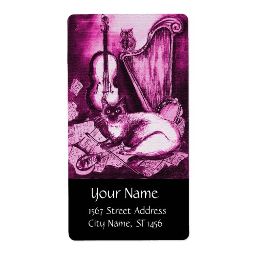 MUSIK, rosa Fuchsienschwarz (Vorne)