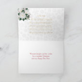 Musik Rote Poinsettia Weihnachten (Innenseite)