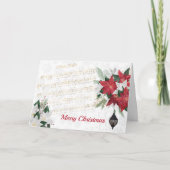 Musik Rote Poinsettia Weihnachten (Vorderseite)