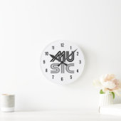 Musik Runde Wanduhr (Zuhause)