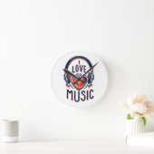 Musik Runde Wanduhr (Zuhause)