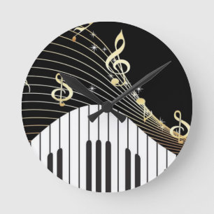 Musik Runde Wanduhr