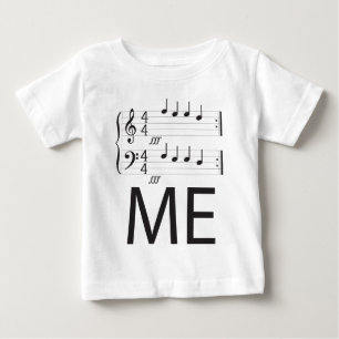 Musik-Säuglings-lange Hülse, füttern mich! Baby T-shirt