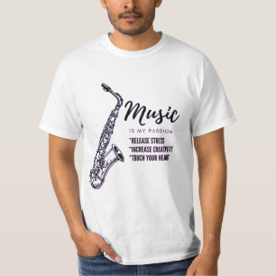 Musik, Saxophon T-Shirt