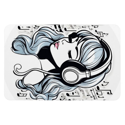 Musik Schaffen Glück Magnet (Horizontal)