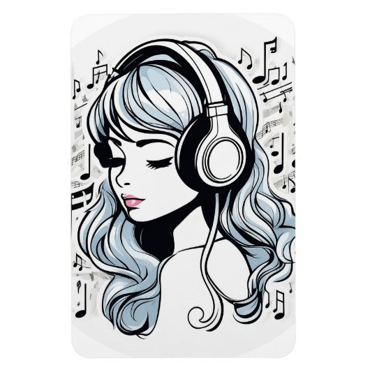 Musik schafft Glück Magnet (Vertikal)
