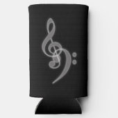 Musik - Schaum und Bass Clef Slim können kühlen Selters Dosenkühler (Rückseite)