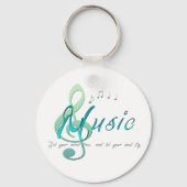 Musik Schlüsselanhänger (Vorderseite)