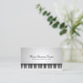 Musik Schönes weißes Piano Visitenkarte (Stehend Vorderseite)