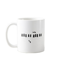 Musik, schwarz und weiß, Klaviertastatur mit Hinwe