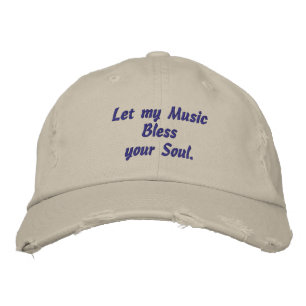 Musik, segne dein Soul, bestickter Hut