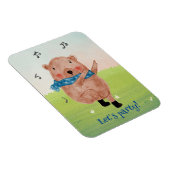 Musik sehen, Tanzpostkarte hören Magnet (Rechte Seite)