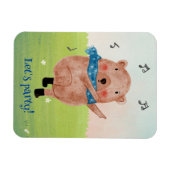 Musik sehen, Tanzpostkarte hören Magnet (Horizontal)