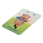 Musik sehen, Tanzpostkarte hören Magnet (Linke Seite)