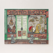 Musik-Shop-Watercolor Puzzle (Horizontal)