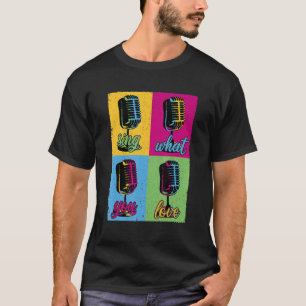 Musik singen Mikrofon T-Shirt