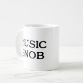 Musik-Snob Kaffeetasse (Vorderseite Links)