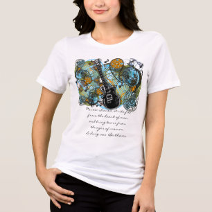 Musik sollte das Herz des Menschen in Brand setzen Tri-Blend Shirt