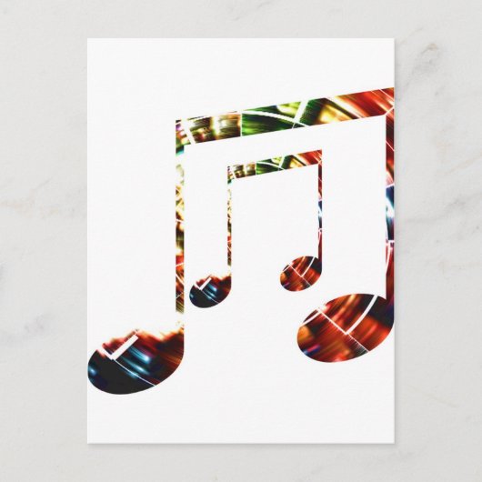 Musik Sparkle Rote PostCards Postkarte (Vorderseite)