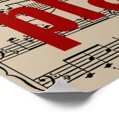 Musik spielen poster (Ecke)